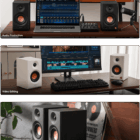 רמקולי מוניטור Edifier MR3 שחורים עם בלוטות' - באג-לס פתרונות תקשורת