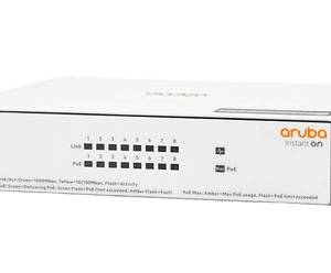 תג Aruba Instant On 1430 8G PoE 64W דגם R8R46A - באג-לס תקשורת.