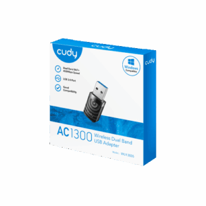 מתאם אלחוטי CUDY AC1300 High Gain USB Wi-Fi